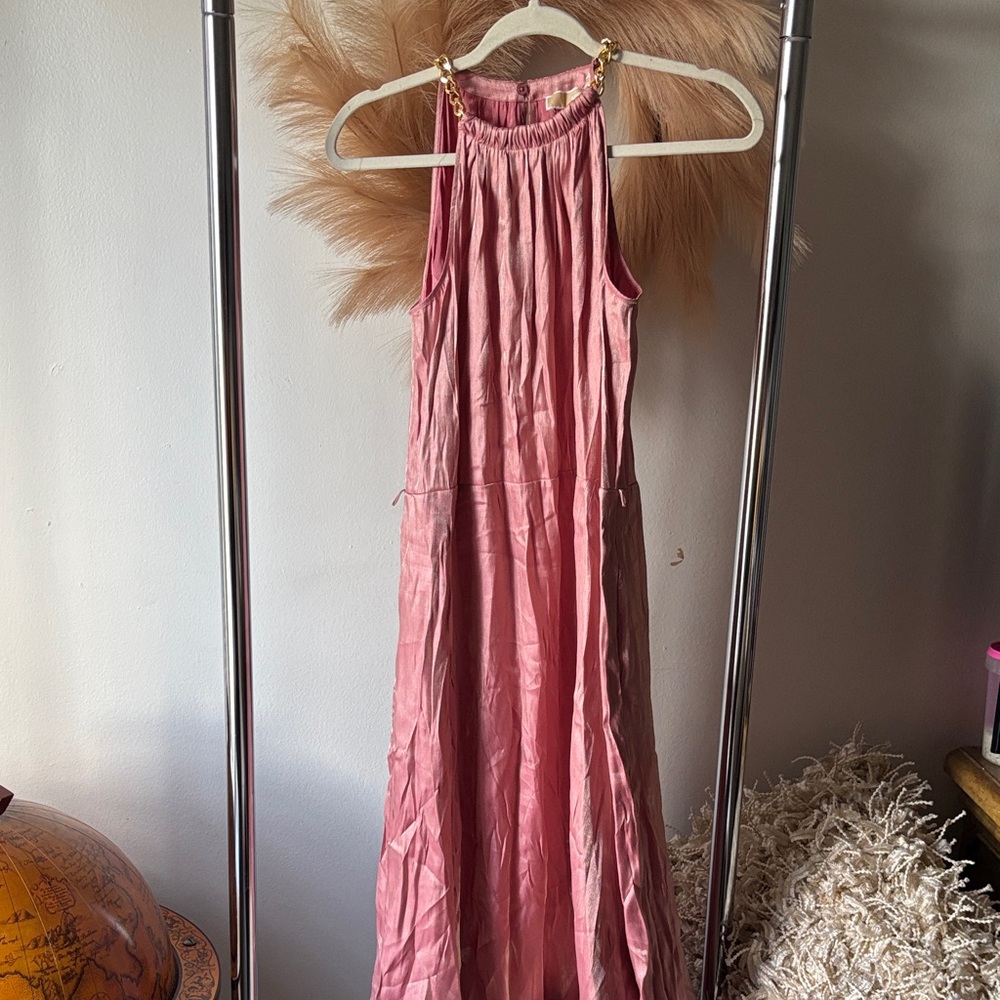 MICHAEL Michael Kors Dusty Rose Dress with Gold Accent